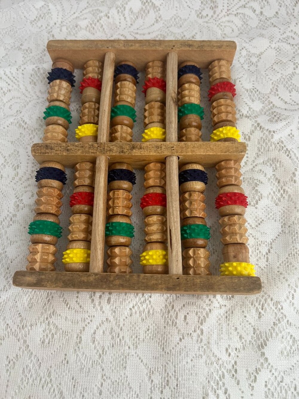 Wooden Foot Massager Roller Reflexology Therapy Roller  Description: